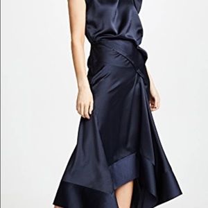 Acler Clover Dress in Midnight Blue